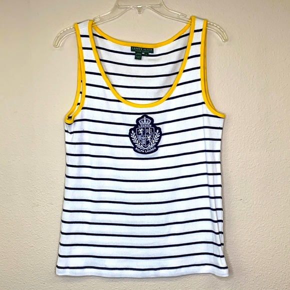 Ralph Lauren Tops - Ralph Lauren Scoop Neck Tank Top Size Large